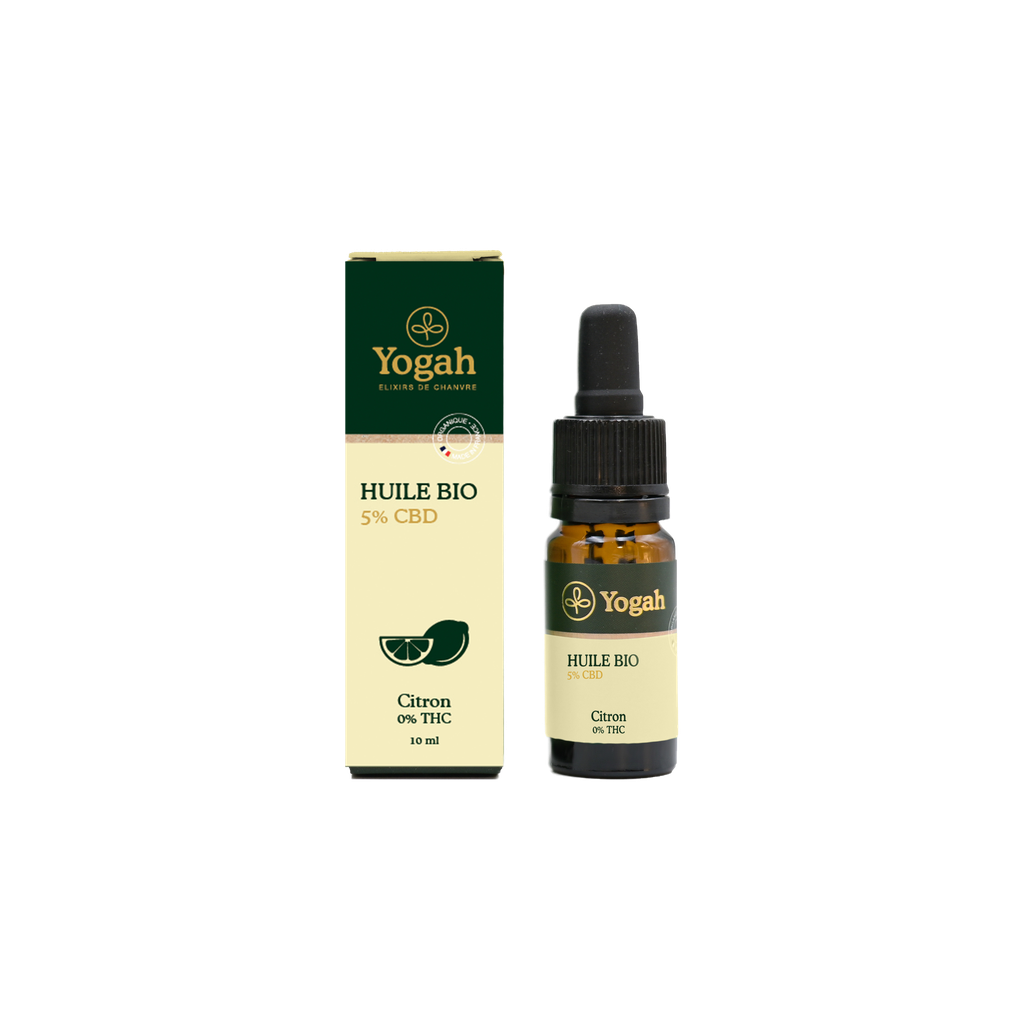 Yogah - Huile Bio 5% Broad Spectrum Citron - 10ml