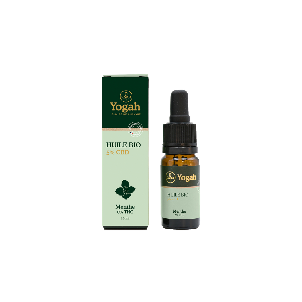 Yogah - Huile Bio 5% Broad Spectrum Menthe - 10ml